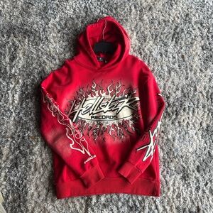 Hellstar Red Graphic Hoodie for Men